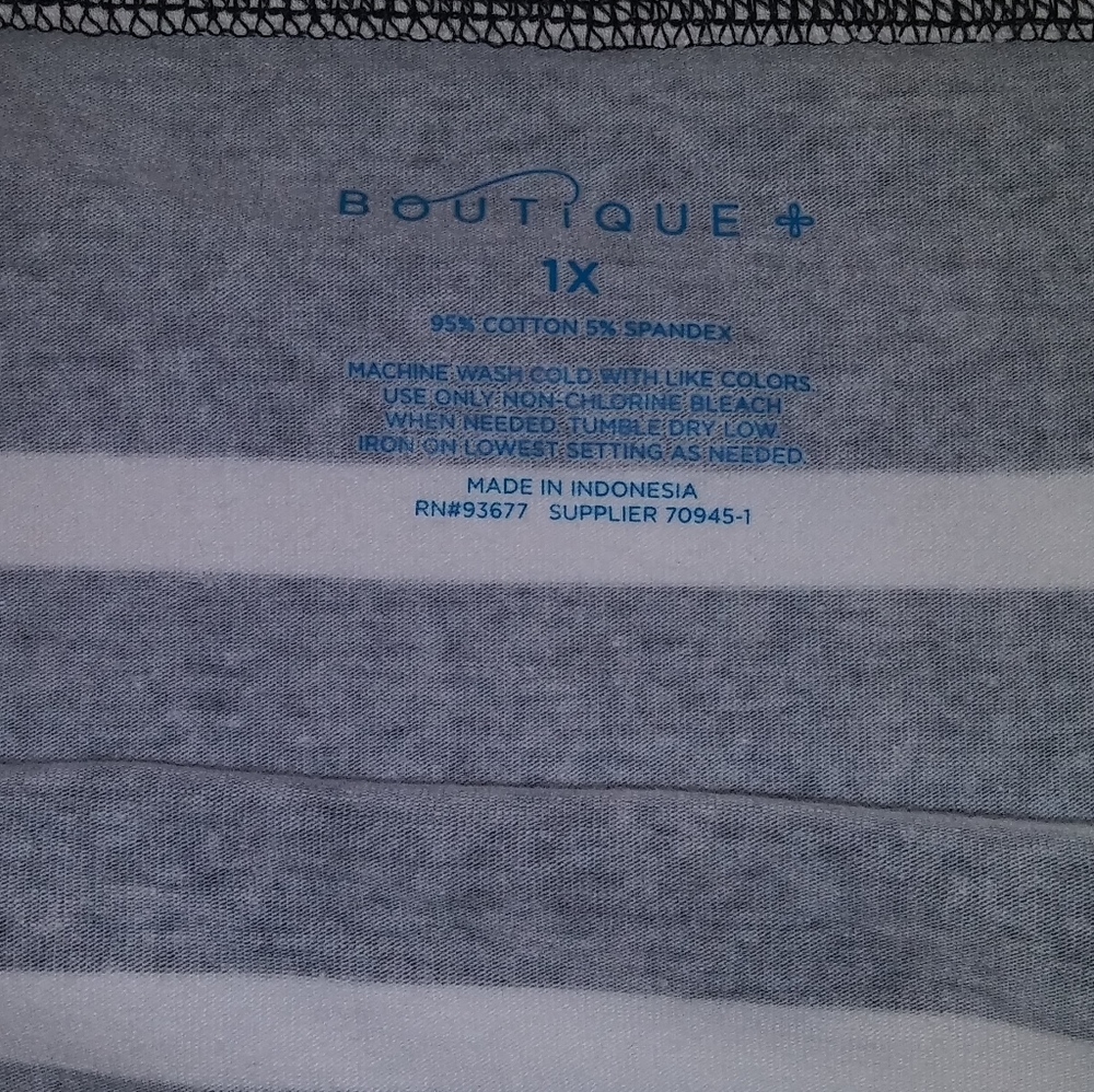 Boutique + Striped Stretch Pencil Skirt - Picture 4 of 4